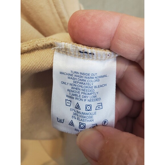 Lands' End Tan Open Front Knit Cardigan with Pockets Size 3X - Picture 6 of 7